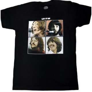 HH เสื้อวง THE BEATLES (LET IT BE) ลิขสิทธิ์ 2020 เสื้อยืดคอกลม