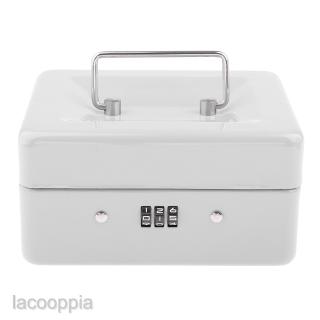 [LACOOPPIA] Mini Portable Steel Locking Cash Box Security Storage Coin Check
