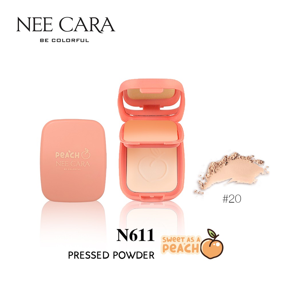 NEE CARA PEACH PRESSED POWDER N611