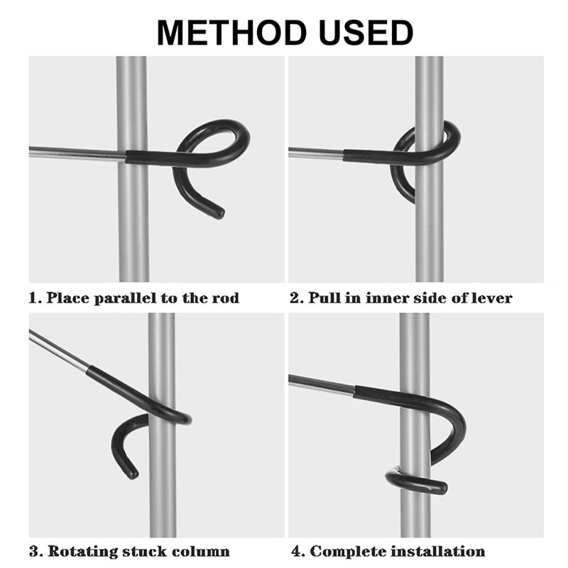 ตะขอแขวนตะเกียง แข็งแรงทนทาน สามารถใช้กับเสาเล็ก เสาใหญ่ได้หมดทุกรูปแบบ พร้อมส่ง - รูปที่ 5
