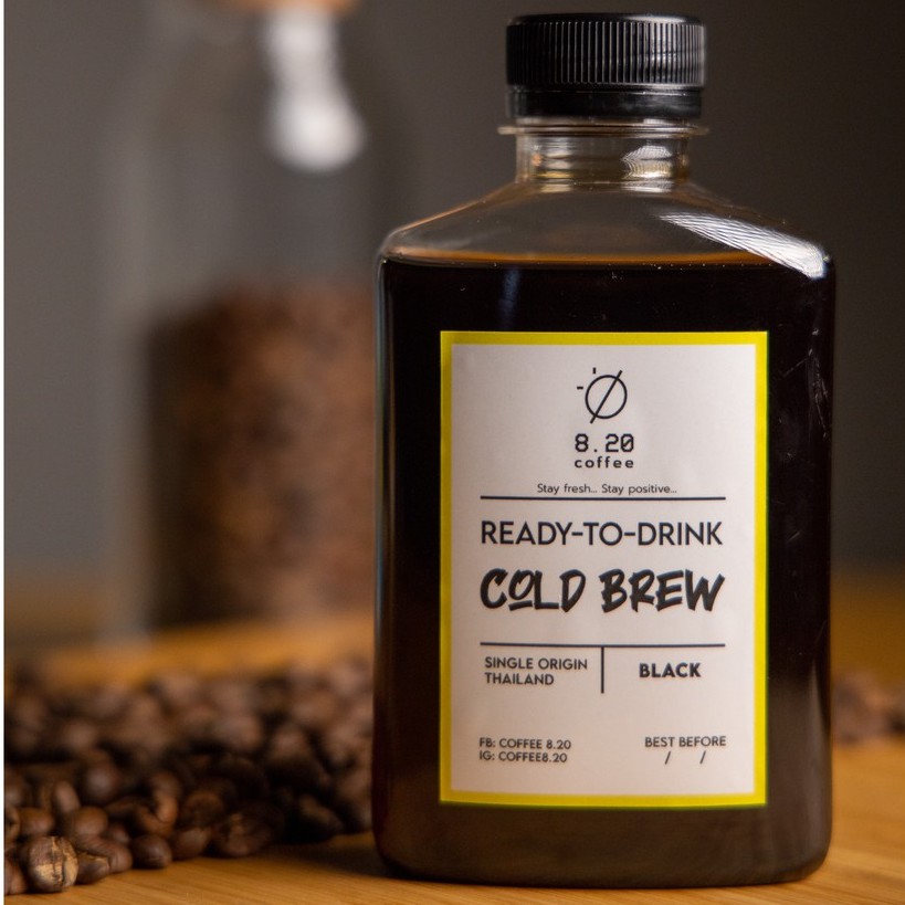 กาแฟสกัดเย็น Cold Brew กาแฟ พร้อมดื่ม ขนาด 250 ml ดอยช้าง Cold brew Coffee เครื่องดื่มเพื่อสุขภาพ