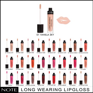 NOTE COSMETICS LONG WEARING LIPGLOSS 01 VANILLA SKY