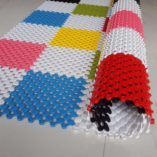 แผ่นกันลื่นในห้องน้ำ -มี 10สี (20cm*20cm*1.2cm) แผ่นเนื้ออย่…