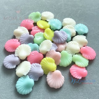 ลูกปัด เปลือกหอย Sea Shell สีพาสเทล แพค 20 กรัม