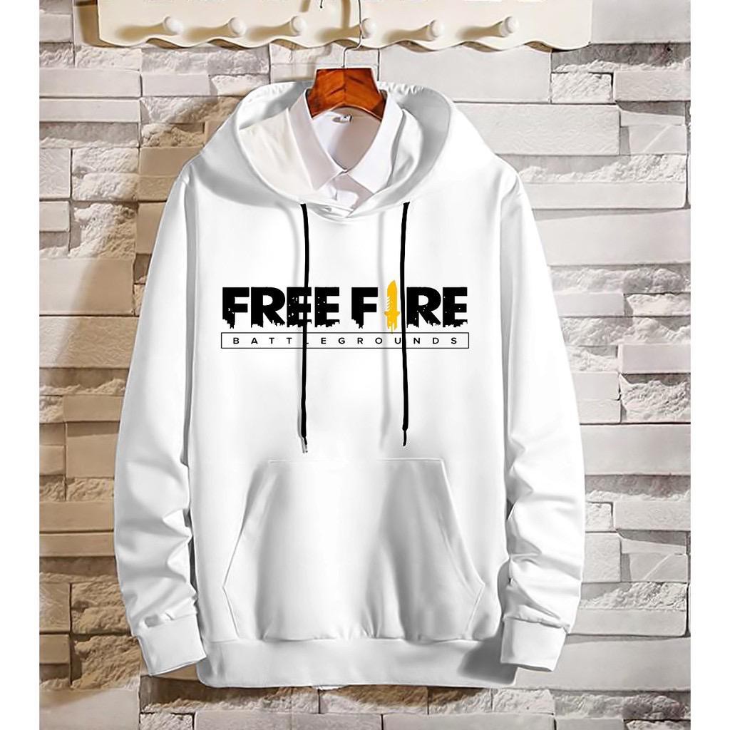 BS/ /HOODIE FREEFIRE//JACKET SWETER UNISEX//แฟชั่นผู้ชายและผู้หญิง//GQ