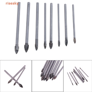 [risesky] Carbide Triangle Spear Point Head Mirror Ceramic Marble Tile Glass Drill Bit