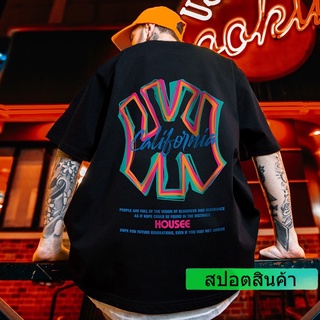 เสื้อยืดแขนสั้น ผ้าฝ้าย ขนาดใหญ่ ไซซ์ S - 7XL สําหรับผู้ชาย