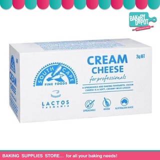 BAKERY DEPOT : SOUTH CAPE CREAMCHEESE 2 KG. ครีมชีส SOUTH CAPE ขนาด 2 กิโลกรัม ***จัดส่งโดยรถเย็น***