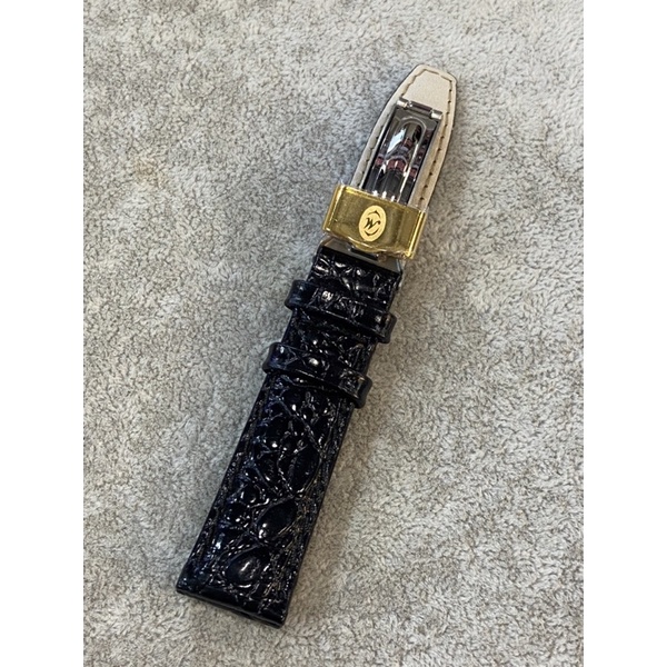 สายหนังนาฬิกาLouis moraisแท้100%สีดำขนาด18mm