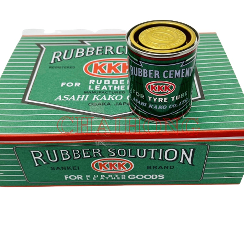 กาวปะยาง3K กาว3เค KKK (1กระป๋อง) กาวสามเค ของแท้ ขนาด 80 กรัม ยางในจักรยาน,มอเตอร์ไซค์,รถยนต์ kkk กาวน้ำ