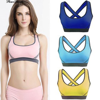 Hearsbeauty ผู้หญิงยกทรง Bra เสื้อกั๊ก Athletic Fitness ฟิตเนสโยคะ Stretch Tank Top