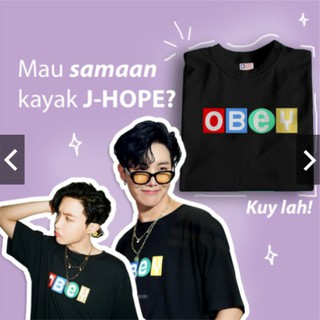 เสื้อยืด พิมพ์ลาย Kpop BTS Dynamite Jhope Obey สําหรับเด็กผู้หญิง และผู้ชาย