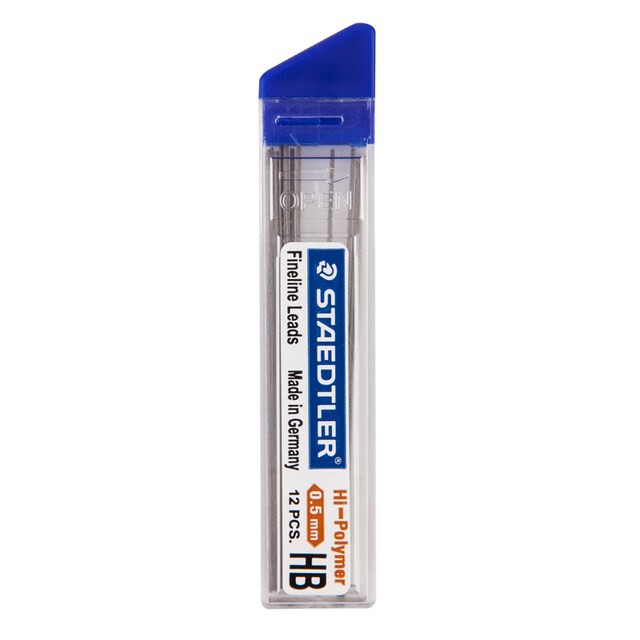 STAEDTLER ไส้ดินสอดำ 0.5 มม. HB/2B Fine line lead 252 05