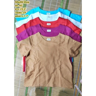 NNandNN Shop 4 0014เสื้อลินิน คอกลม พื้น 40"