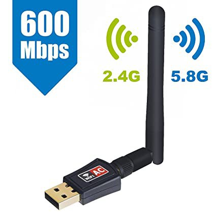 ตัวรับสัญญาณไวไฟ USB Wireless Adapter Wifi 2.4G 5G for PC desktop Notebook internet 2.4Ghz 5Ghz