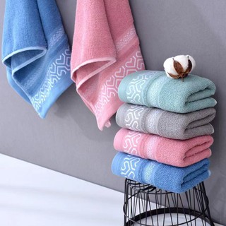 (ซื้อ 1 แถม 1）ผ้าขนหนู ขนาด34*75cm  ผ้าเช็ดตัว cotton 100% ราคาโปรโมชั่น