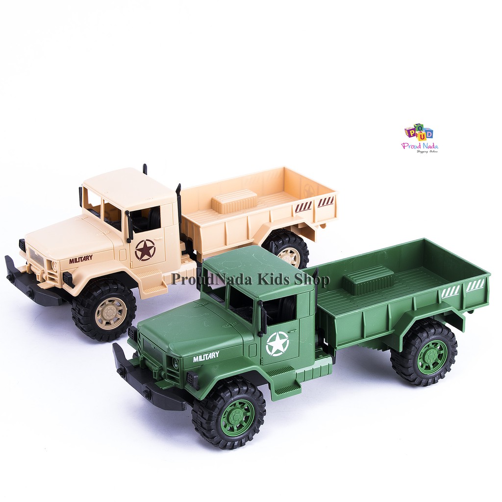 ProudNada Toys ของเล่นเด็ก รถทหาร ฝาครอบล้อมีเฟือง Military Power CAR NO.228B