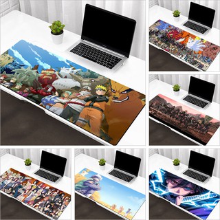 แผ่นรองเมาส์ Naruto Mouse Pad แผ่นรองเม้าส์ขนาดใหญ่ แผ่นรองเม้าส์อะนิเมะ คีย์บอร์ด แผ่นรองเม แผ่นรองเมาส์ 80 * 30 ซม