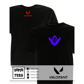 เสื้อยืดผ้าฝ้ายพิมพ์ลาย 🔥 เสื้อยืดสําหรับผู้ชาย♗O.VALORANT - เสื้อยืดลางร้าย -เสื้อยืด YAMA TEES สําหรับผู้ชาย/เสื้อยืด