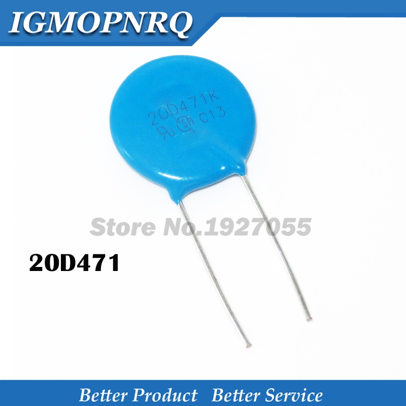 5pcs วาริสเตอร์ 20D471K 470V piezoresistor 20D471 NEW