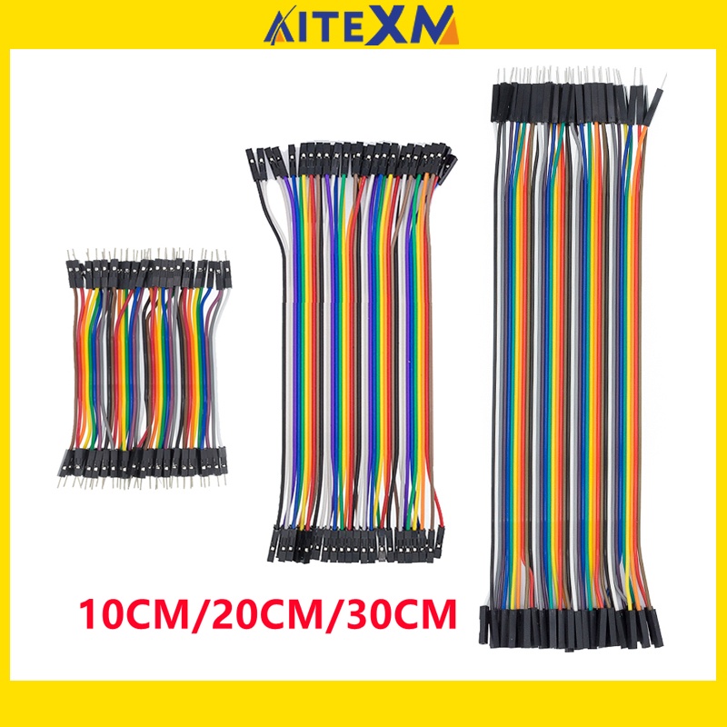 40pin Dupont Line 10ซม./20ซม./30ซม.Male To Male+Female To Male + Female To Female สายเคเบิ้ลเชื่อมต่อสําหรับ Arduino Diy