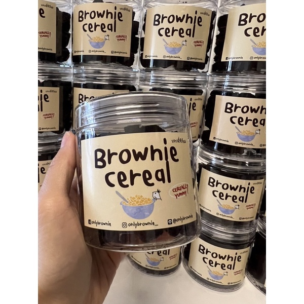 [บราวนี่กรอบ] Brownie Cereal บราวนี่ซีเรียล กระปุกมินิ ขนาด 120 กรัม | Onlybrownie