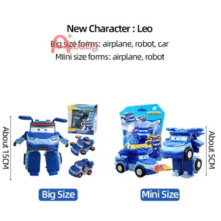 Super Wings Auldey Goldenboy/Leo/Sunny โมเดลหุ่นยนต์ของเล่น สําหรับเด็ก