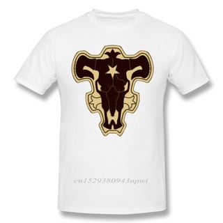 เสื้อยืดแขนสั้น ผ้าฝ้าย พิมพ์ลาย Black Clover Black Bull Squad สีดํา สไตล์คลาสสิก พลัสไซซ์