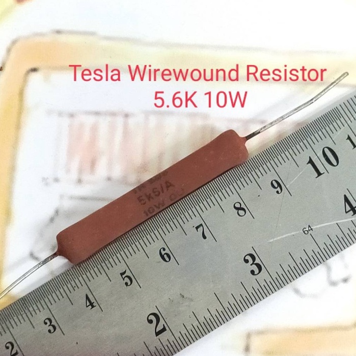 Resistor Wire wound ยี่ห้อ Tesla 10w 15w เก่าเก็บ(ราคาต่อชิ้น)