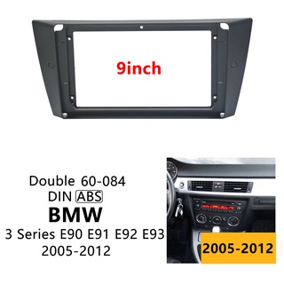 แผงเครื่องเล่น MP5 วิทยุ Fascia กรอบ 9 นิ้ว สําหรับรถยนต์ 2005-2012 BMW 3 (E90-E93) Android 2Din