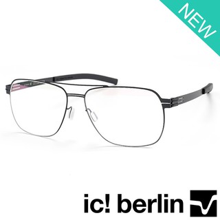 Ic Berlin แว่นตา 032 C-1 สีดำ กรอบแว่นตา กรอบเต็ม ขาข้อต่อ วัสดุ สแตนเลส สตีล (สำหรับตัดเลนส์) Eyewear Top Glasses Frame