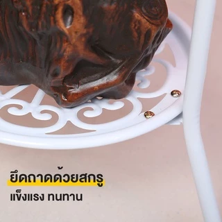 ขาตั้งกระถาง ชั้นวาต้นไม้ ชั้นวางต้น 2 ชั้นสูง เหล็กดัด รับน้ำหนักได้มาก