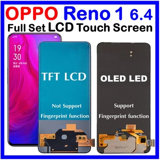 Oled ชุดหน้าจอสัมผัส LCD แบบเต็ม สําหรับ OPPO Reno 1 Reno 6.4 CPH1917