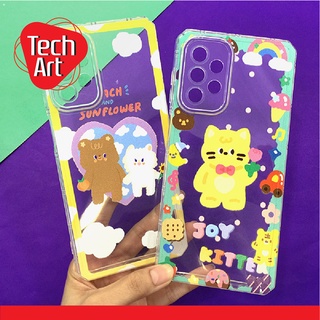 เคส Oppo A16k / A76 เคสนิ่มใสกันกล้อง มุมตัดมุมเหลี่ยม เคสมือถือซิลิโคน TPU ลายตัวการ์ตูนน่ารัก เคสใสนิ่มกันกล้อง