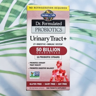 (Garden of Life®) โปรไบโอติก สนับสนุนทางเดินปัสสาวะ Dr. Formulated Probiotics Urinary Tract+ 50 Billion 60 Veg Capsules