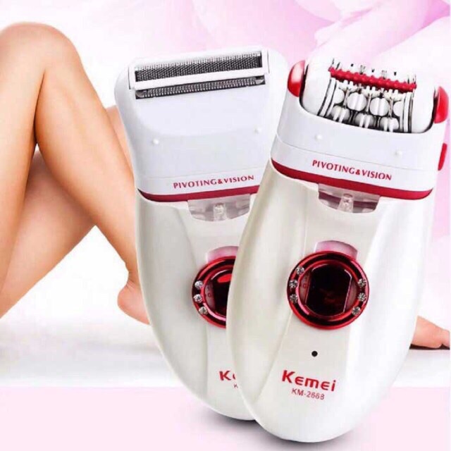 ของแท้💯 Kemei 2668 รุ่นใหม่ปี 2025‼️ KM-2668 2in1 เครื่องกำจัดขน เครื่องถอนขน