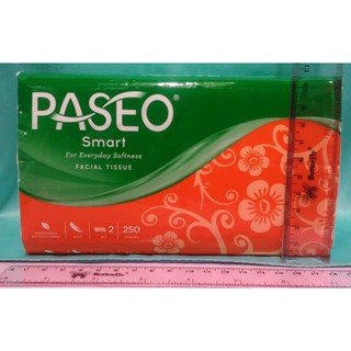 กระดาษทิชชู่เช็ดหน้า Paseo 250 แผ่น 2 ชั้น