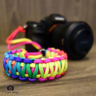 สายคล้องกล้อง TCamShop สีรุ้ง rainbow  TCamShop Camera Strap สายกล้อง สายคล้อง  สายข้อมือ