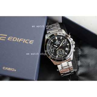 EDIFICE ของแท้ CMG รุ่น EFV-540D-1A9VUDF  สีเงิน หน้าปัดดำ ทอง ประกันศูนย์ CMG