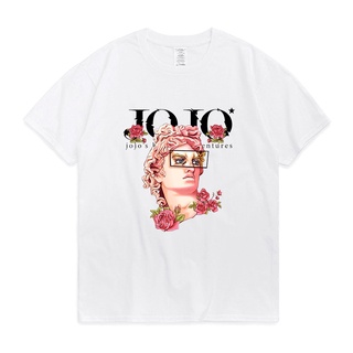 เสื้อยืด พิมพ์ลายกราฟิกการ์ตูนอนิเมะ Jojo Bizarre Adventure Kawaii Jojo สไตล์ญี่ปุ่น สําหรับวัยรุ่นS-5XL