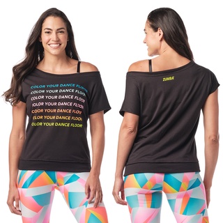 Zumba Wear : Color Your Dance Floor Boxy Top (เสื้อออกกำลังกายซุมบ้า)