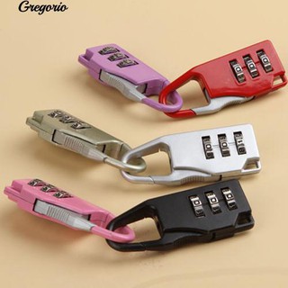 Gregorio Mini 3 Digit Combination Security การเดินทางท่องเที่ยวที่ปลอดภัยรหัสผ่านกุญแจล็อครหัสผ่าน