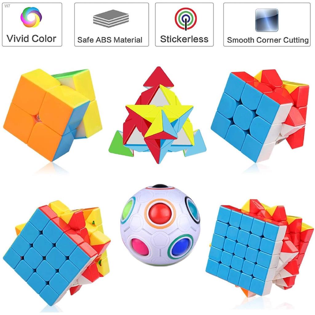 【Best-selling】 ㍿6 Pack Speed Cube Set, Smooth Magic Cube Bundle of 2x2 ...