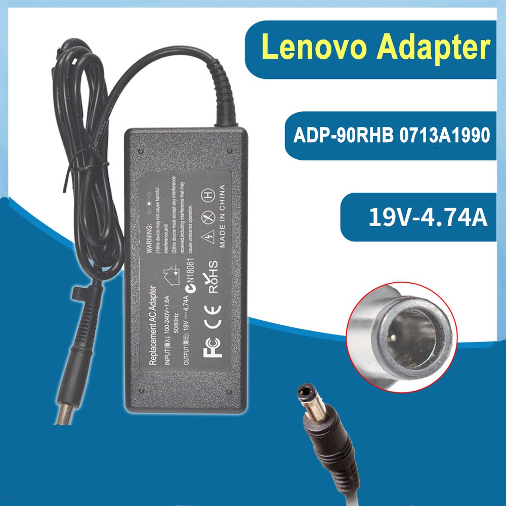 Lenovo Adapter อะแดปเตอร์ 19V/4.74A หัว5.5 x 2.5mm สายชาร์จ อแดปเตอร์ สำหรับ Lenovo สายชาร์จโน๊ตบุ๊ค อะแดปเตอร์โน๊ตบุ๊ค
