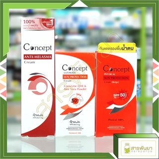 Concept Anti-Melasma Cream, Sun Protrction ครีมทาฝ้า กระ จุดด่างดำ ครีมกันแดด