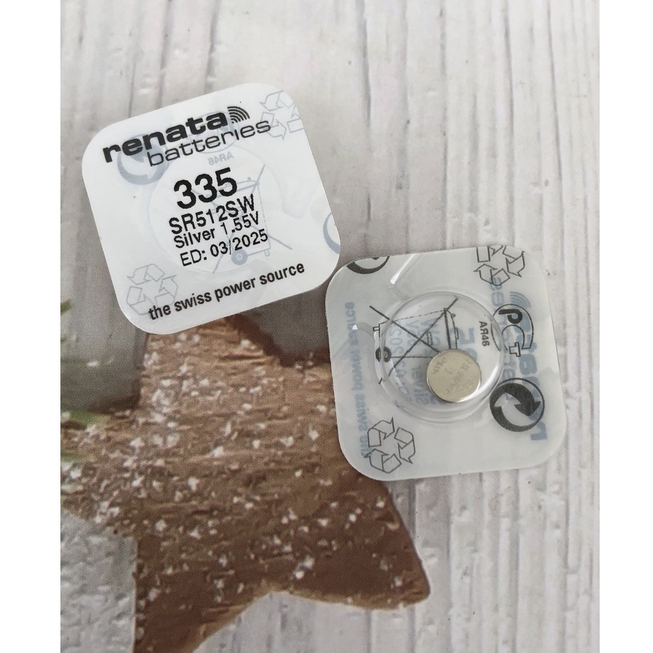 กล่องแบตเตอรี่ Renata SR512SW SR512 512 335 Swiss 1 ก้อน
