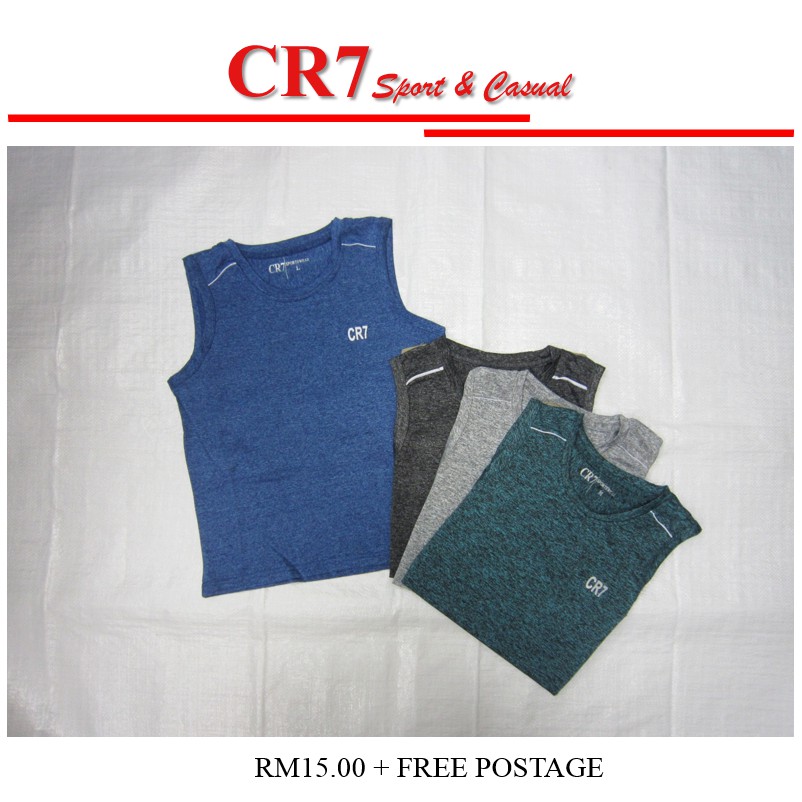 CR7 Junior Kids Jersey Round Neck Short Sleeve Shirt / Baju Budak Jersey