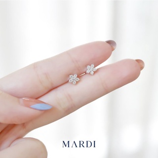 Mardi Jewelry ต่างหูเงินแท้ 925 Clara Flower Earrings Silver