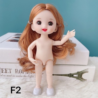 ตุ๊กตาหน้ายิ้ม 13 ข้อต่อ 1/8 Bjd น่ารัก ขนาด 16 ซม. Diy ของเล่นสําหรับเด็กผู้หญิง