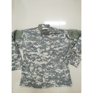 06ACUเสื้อทหารUSARMY ขนาดM-Rรอบอก46-48นิ้วลายพรางดิจิตอลCOAT ARMY COMBATความยาวลำตัวปกติผ้ากันไฟลาม